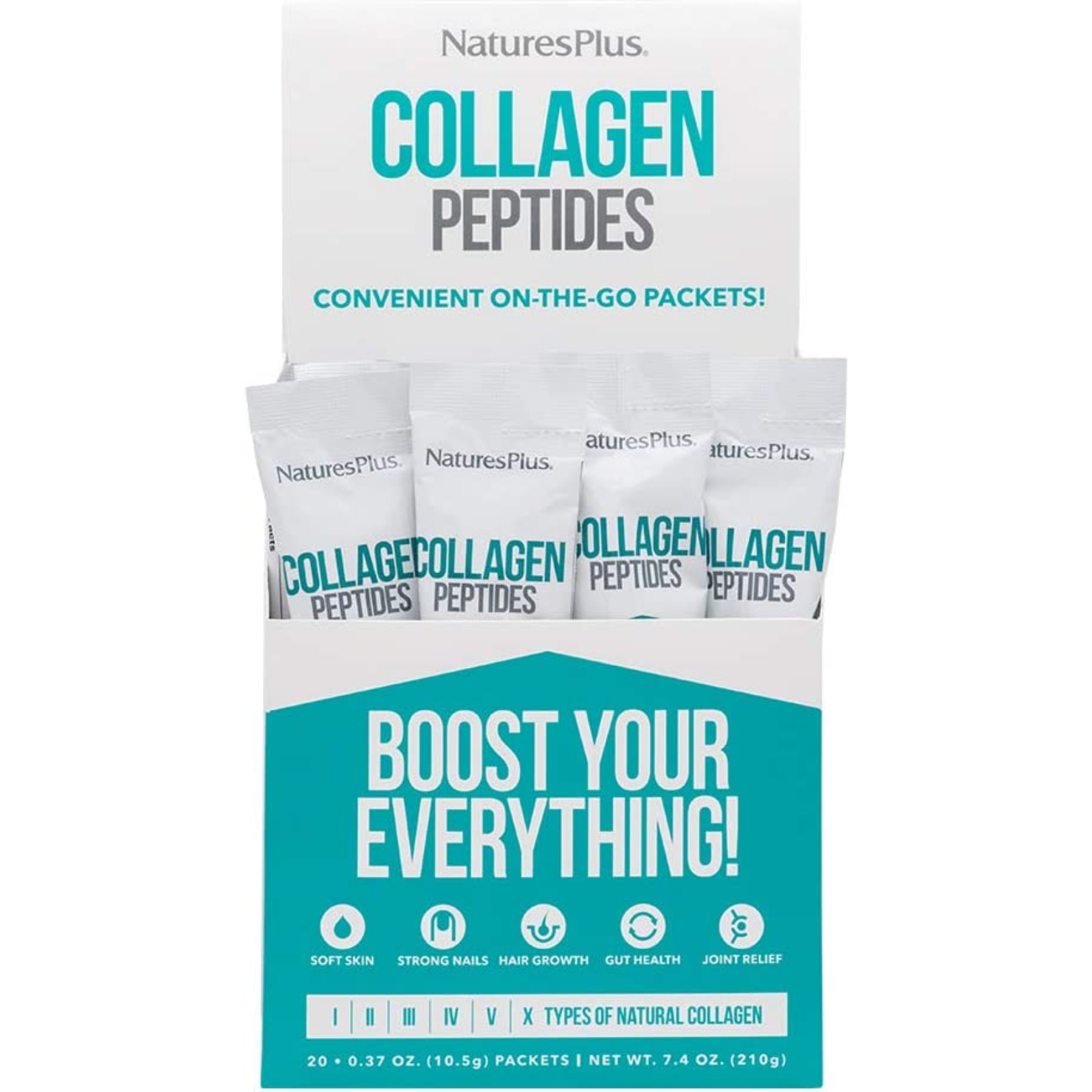 Natures Plus Collagen Peptides Stick packs 20 x 10.5gm
